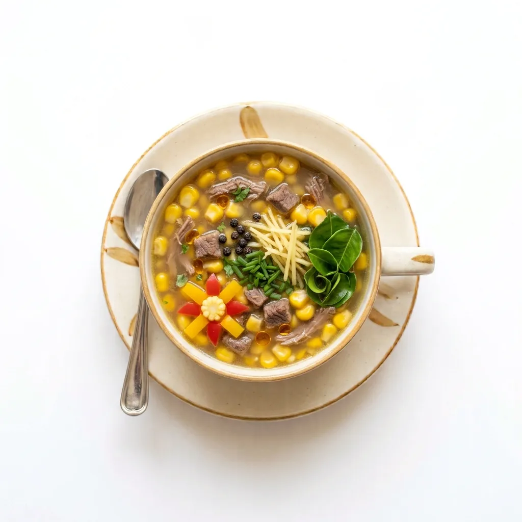 Sweet Corn Mutton Soup